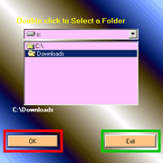 Locking Folder Selection Window